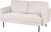 Sofa 2-Sitzer BREDA Stoff Hellbeige Bild 4