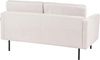 Sofa 2-Sitzer BREDA Stoff Hellbeige Bild 5
