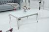 riess-ambiente Couchtisch MODERN BAROCK 100cm weiß, Wohnzimmer · Glasplatte · Edelstahl · eckig Bild 4