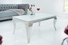 riess-ambiente Couchtisch MODERN BAROCK 100cm weiß, Wohnzimmer · Glasplatte · Edelstahl · eckig Bild 2