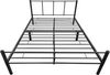 Metallbett Laos 160x200 cm mit Kaltschaummatratze Schwarz [en. casa] Bild 5