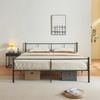 Metallbett Laos 160x200 cm mit Kaltschaummatratze Schwarz [en. casa] Bild 2