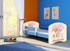 ACMA Kinderbett Jugendbett mit Einer Schublade und Matratze Blau mit Rausfallschutz Lattenrost II 140x70 160x80 180x80 (12 Welpen, 160x80) Bild 4