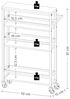KESPER 24856-13 Nischenregal, grau aus FSC-zertifizierte Spanplatte / Regal / Rollregal Bild 5
