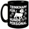 speecheese Tasse Trinknapf für Hundepersonal Tasse mit Hund und Pfotenabdrücken Bild 2