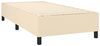 vidaXL Boxspringbett mit Matratze Creme 100x200 cm Stoff 3141678 Bild 4