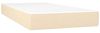 vidaXL Boxspringbett mit Matratze Creme 100x200 cm Stoff 3141678 Bild 5