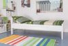 Einzelbett\"Easy Premium Line\" K1/2n, Buche Vollholz massiv weiß lackiert - Maße: 90x200 cm Bild 5