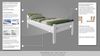 Einzelbett\"Easy Premium Line\" K1/2n, Buche Vollholz massiv weiß lackiert - Maße: 90x200 cm Bild 2