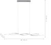 SellTec LED Pendelleuchte LED Pendellampe Welle, stufenlos dimmbar über Wandschalter, 2x LED-Board/ 9 Watt, warmweiß, dimmbar per Wandschalter, Memory Funktion Bild 5