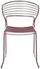 Gartenstuhl 2er Set PISTOIA Metall Rot Bild 5