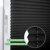 bobodeco Plissee ohne Bohren Klemmfix Faltrollo Jalousie Schwarz 40x130 cm (BxH), Plisseerollo Sichtschutz und Sonnenschutz Blickdicht Easyfix lichtdurchlässig Rollo für Fenster & Tür Bild 2