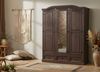 'New Mexico' 3-türiger Kleiderschrank mit Spiegel, Kiefer, kolonial Bild 4
