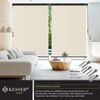 KESSER® Senkrechtmarkise Außenrollo Handkurbelmechanismus Balkonrollo Sonnen & Sichtschutz Beschattung Sonnenschutz Außen Rollo mit Kurbel Markisenkasten Balkon & Terrasse Inkl. Montageset & Abdeckung Beige, 200 x 250cm Bild 5