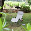 ZEN Relax Gartenliege, Batyline® Bezug: Seigle II, Stahlrohrgestell: Titane Bild 2