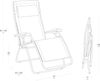 ZEN Relax Gartenliege, Batyline® Bezug: Seigle II, Stahlrohrgestell: Titane Bild 3