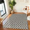 Livabliss Teppich GIJON, rechteckig, Höhe: 14 mm, Skandinavischer Teppich, Modernes Karo Design, Kurzflor, Wohnzimmer Bild 1