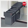 Hailo 'Swing Terzett' Einbaumülleimer für Schränke ab 300 mm Breite mit Drehtür, 30 (3x10) Liter, Graphit Bild 5