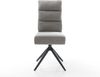 Drehstuhl Pela-Flex Strukturstoff Soft Grau Kreuzgestell breit Schwarz 360° drehbar Wippfunktion Taschenfederkern Bild 3