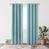 Deconovo Kälteschutzvorhang Blickdicht Verdunkelungsvorhang Kälteschutz Gardinen Kinderzimmer, 229x117 cm(HöhexBreite), Himmelblau, 2er Set Bild 5