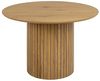 AC Design Furniture Yaron Esstisch in Wildeichenoptik für 4 Personen, Säulenfuß mit Lamellenfront, Runder Esstisch, Ø: 120 x H: 75 cm Bild 3