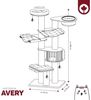 Kratzbaum Avery H 186 cm beige-anthrazit Bild 3