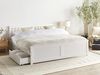 Bett mit Schubladen OLENDON 180x200 cm Holz Weiß Bild 2