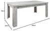 Esstisch ausziehbar Eddy 180 x 90 x 78 Esszimmertisch Beton 13782-180280 Bild 2
