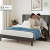 Zinus Platform, Engineered Wood, Dark Grey, 140x190 cm Bild 3