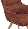 riess-ambiente Drehstuhl VOGUE rost braun/natur - Strukturstoff, Eiche, 360° drehbar, Armlehne (Einzelartikel, 1 St), moderner Polsterstuhl - ideal für Ess-, Arbeits-, Wohnzimmer & Büro Bild 5