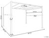 Garten-Pergola Mit LED-Beleuchtung Grau PARGA Bild 3