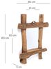 DESIGN DELIGHTS Wandspiegel WANDSPIEGEL "VINTAGE Holz massiv", Treibholz, 60x45 cm (HxB), Spiege Bild 2