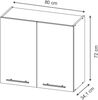 Küchenglasschrank Fame-Line Eiche Paneel 80 cm Vicco Bild 2