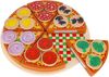 KRUZZEL Pizza-Set Zubehör aus Holz für Kinderküche und Kaufladen Inklusive Schneidebrett und Pizzaschneider 27 Teile 9354 Bild 3