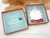 ZauberDeko Geschenkbox Geldgeschenk Weihnachten MIT NAME Natur Rentier Schleife Kranz Bild 4