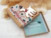 ZauberDeko Geschenkbox Geldgeschenk Weihnachten MIT NAME Natur Rentier Schleife Kranz Bild 5