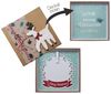 ZauberDeko Geschenkbox Geldgeschenk Weihnachten MIT NAME Natur Rentier Schleife Kranz Bild 2