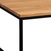 Couchtisch SARA 1 Wildeiche Massivholz Metall schwarz Bild 5
