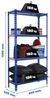 Simonrack Schwerlastregal, Lagerregal, 150 x 90 x 50 cm, Metallregal, Kellerregal, Biegestelle 180 kg, 4 Fachböden, Blau/Verzinkt - Simonclick Bild 2