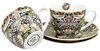 DUO ART GALLERY 2er-Set Tassen 250 ml STRAWBERRY THIEF BLUE mit Untertassen, New Bone China Porzellan Bild 3