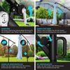 KESSER® Ampelschirm Holly Sonnenschirm Rechteckig ohne LED Solar inkl. Abdeckung + Windsicherung mit Kurbel | Kurbel-Schirm mit Ständer UV-Schutz Aluminium Wasserabweisend Ø350cm Gartenschirm Hellblau Bild 4