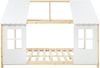 Halboffenes Kinderbett Tostedt mit Matratze 140x200 cm Holz/Weiß [en. casa] Bild 5