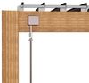 LECO Lamellenpergola DELUXE, Aluminium-Lamellen anthrazit, Aluminium-Profile mit Holzoptik, 4x3 m Bild 4