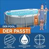 Bestway Power Steel Oberirdischer Pool Oval 305x200x84 cm 92857 Bild 3