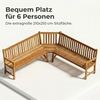 SAM Gartenbank, Eckbank, Sitzbank aus Teak-Holz 210x210 cm, Massivholz, für 6 Personen, für Balkon, Terrasse oder Garten Bild 4