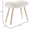 Hocker "Kuschelfell" Möbel Sitzhocker Fußhocker Wohnzimmerdeko Küchendeko Bild 3