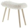 Hocker "Kuschelfell" Möbel Sitzhocker Fußhocker Wohnzimmerdeko Küchendeko Bild 4