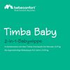 Bebeconfort Timba Baby, 2-in-1-Babywippe, ab Geburt – 6 Monate, 0–9 kg, Neugeborenenset für Hochstuhl Timba Baby, 2 Liegepositionen, besonders weich gepolsterter Sitz, 3-Punkt-Gurt, Tinted Graphite Bild 2
