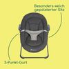 Bebeconfort Timba Baby, 2-in-1-Babywippe, ab Geburt – 6 Monate, 0–9 kg, Neugeborenenset für Hochstuhl Timba Baby, 2 Liegepositionen, besonders weich gepolsterter Sitz, 3-Punkt-Gurt, Tinted Graphite Bild 5