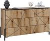 Kommode Hatto Eiche 139.8 x 80.2 cm mit 7 Schubladen Vicco Bild 5